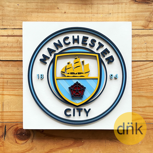 Cuadro 3D Escudo Manchester City