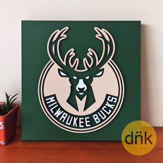 Cuadro 3D Milwaukee Bucks