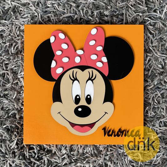 Cuadro 3D Minnie Mouse