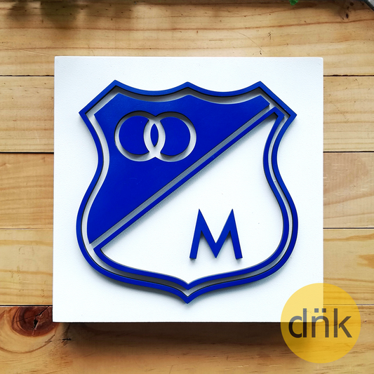 Cuadro 3D Escudo Millonarios